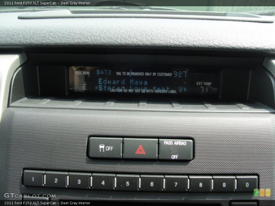 Steel Gray Interior Controls for the 2011 Ford F150 XLT SuperCab #47259056
