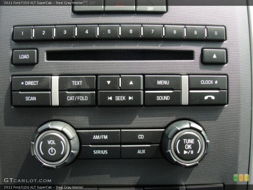 Steel Gray Interior Controls for the 2011 Ford F150 XLT SuperCab #47259071