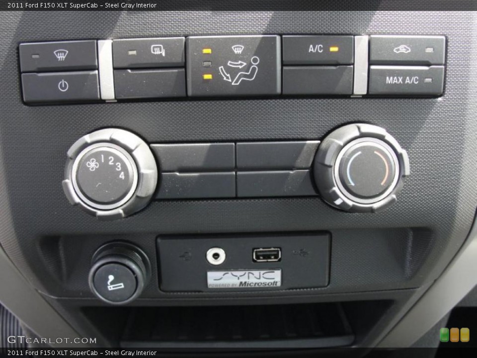 Steel Gray Interior Controls for the 2011 Ford F150 XLT SuperCab #47259086