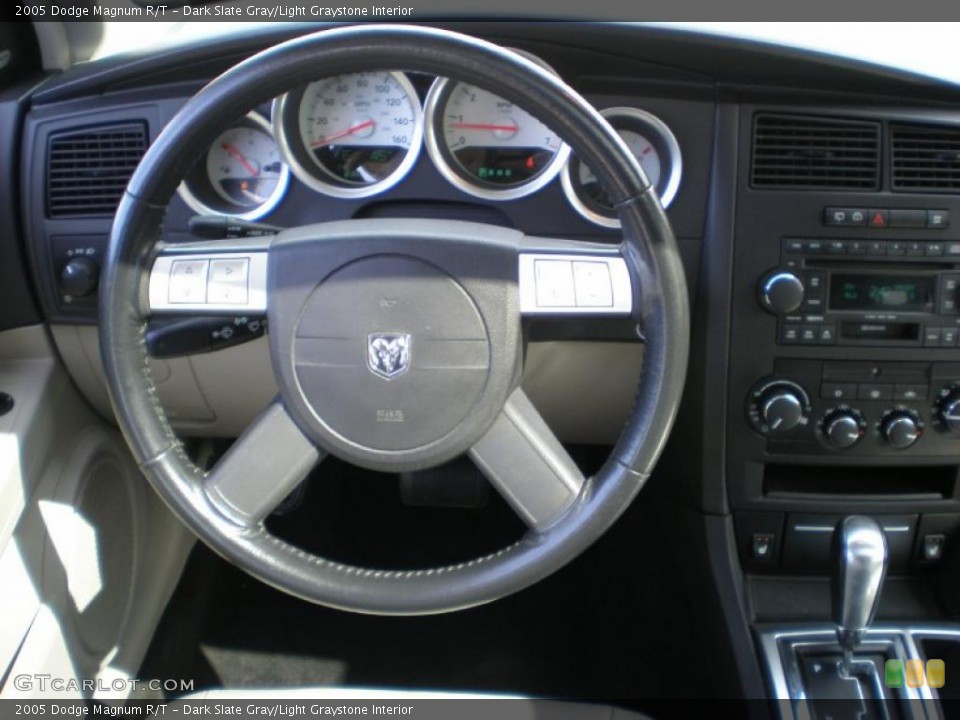 Dark Slate Gray/Light Graystone Interior Steering Wheel for the 2005 Dodge Magnum R/T #47259428