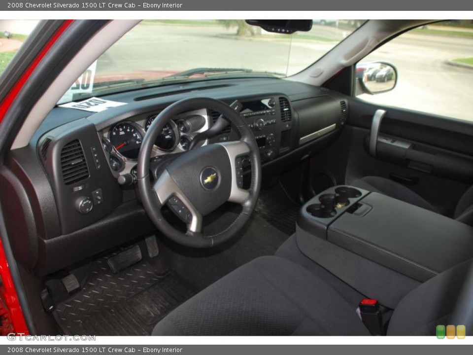 Ebony Interior Prime Interior for the 2008 Chevrolet Silverado 1500 LT Crew Cab #47260031