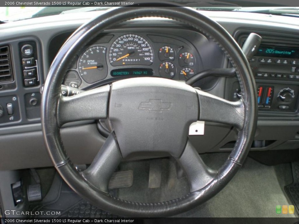Dark Charcoal Interior Steering Wheel for the 2006 Chevrolet Silverado 1500 LS Regular Cab #47260373