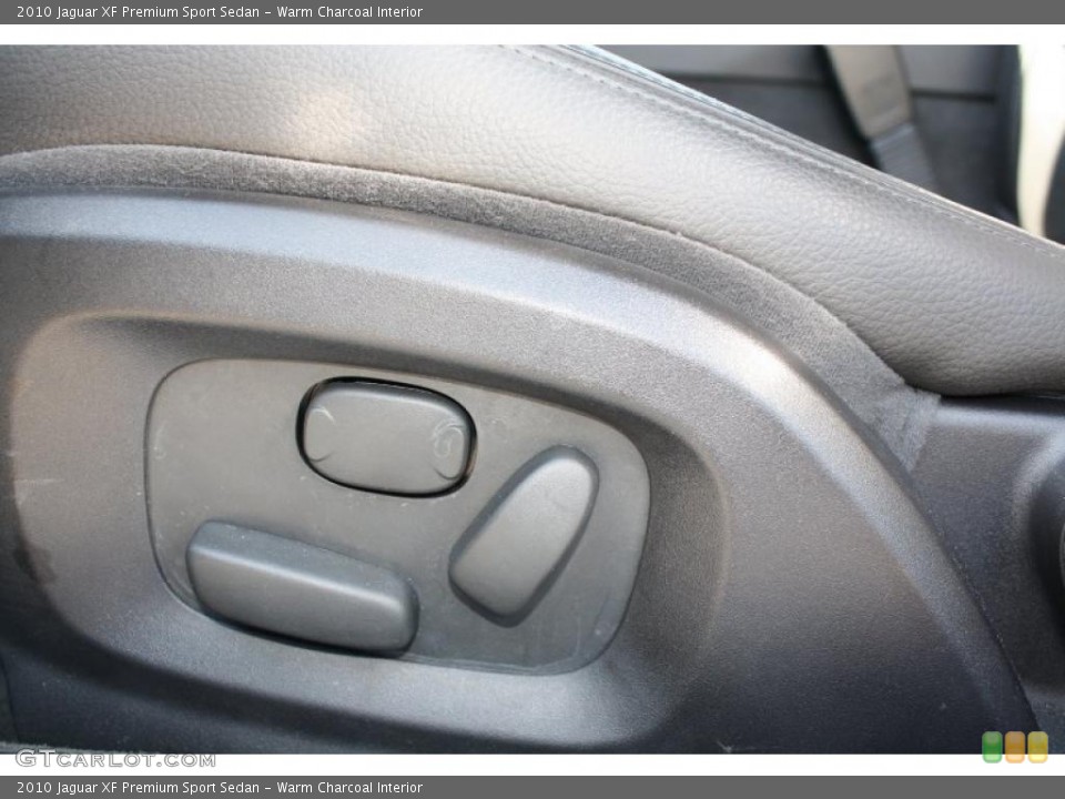 Warm Charcoal Interior Controls for the 2010 Jaguar XF Premium Sport Sedan #47261009