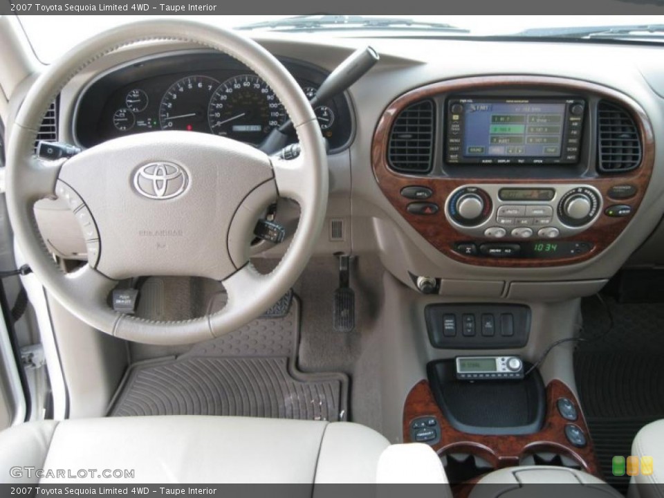 Taupe Interior Dashboard for the 2007 Toyota Sequoia Limited 4WD #47261399