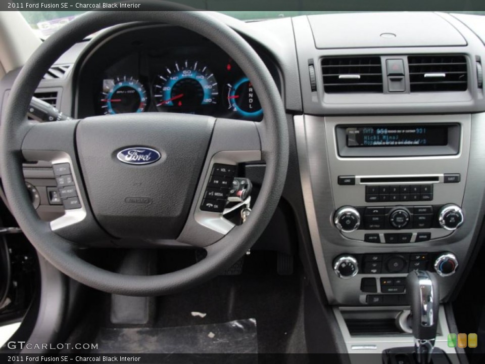 Charcoal Black Interior Steering Wheel for the 2011 Ford Fusion SE #47261768