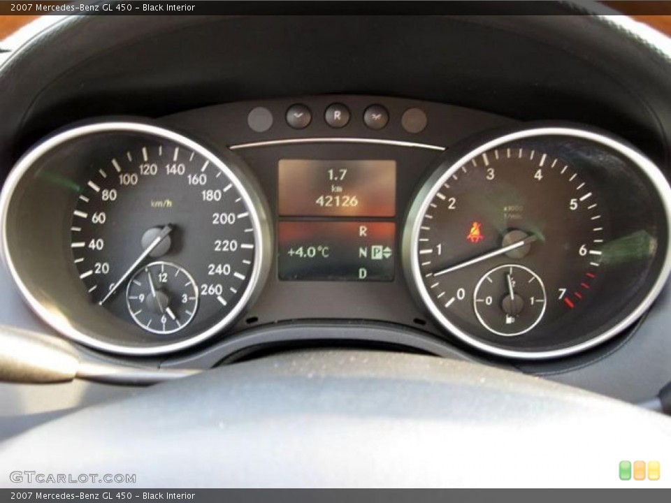 Black Interior Gauges for the 2007 Mercedes-Benz GL 450 #47261879