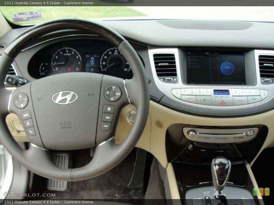 Cashmere Interior Dashboard for the 2011 Hyundai Genesis 4.6 Sedan #47262356