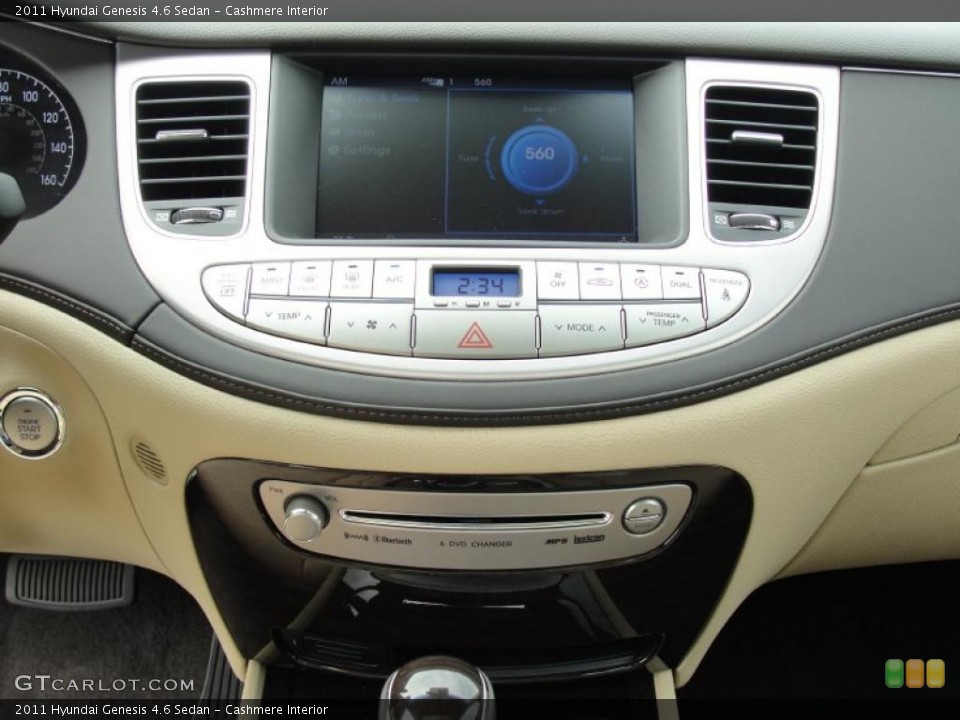 Cashmere Interior Controls for the 2011 Hyundai Genesis 4.6 Sedan #47262371