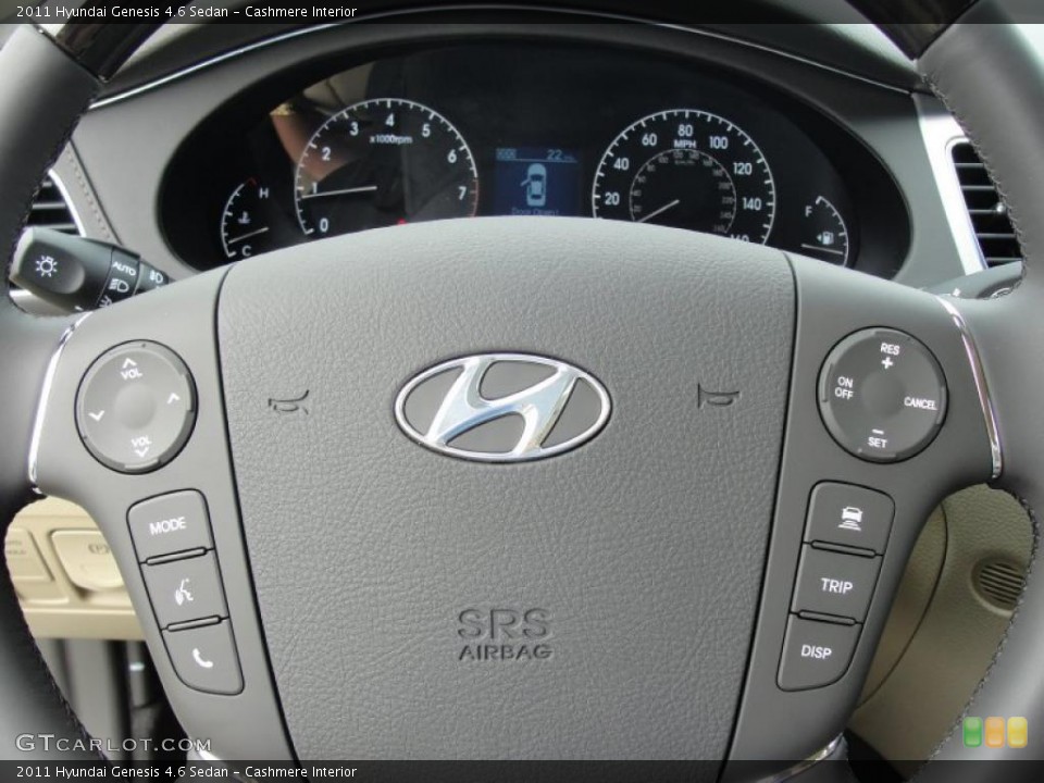 Cashmere Interior Controls for the 2011 Hyundai Genesis 4.6 Sedan #47262464
