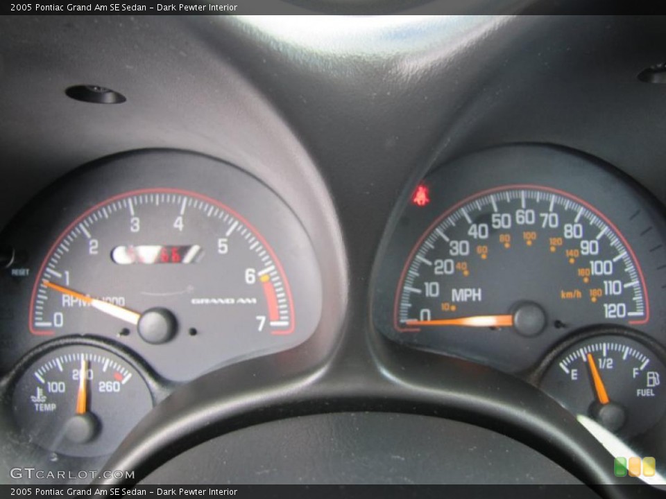 Dark Pewter Interior Gauges for the 2005 Pontiac Grand Am SE Sedan #47262590