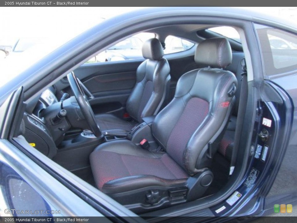 Black/Red Interior Photo for the 2005 Hyundai Tiburon GT #47263199