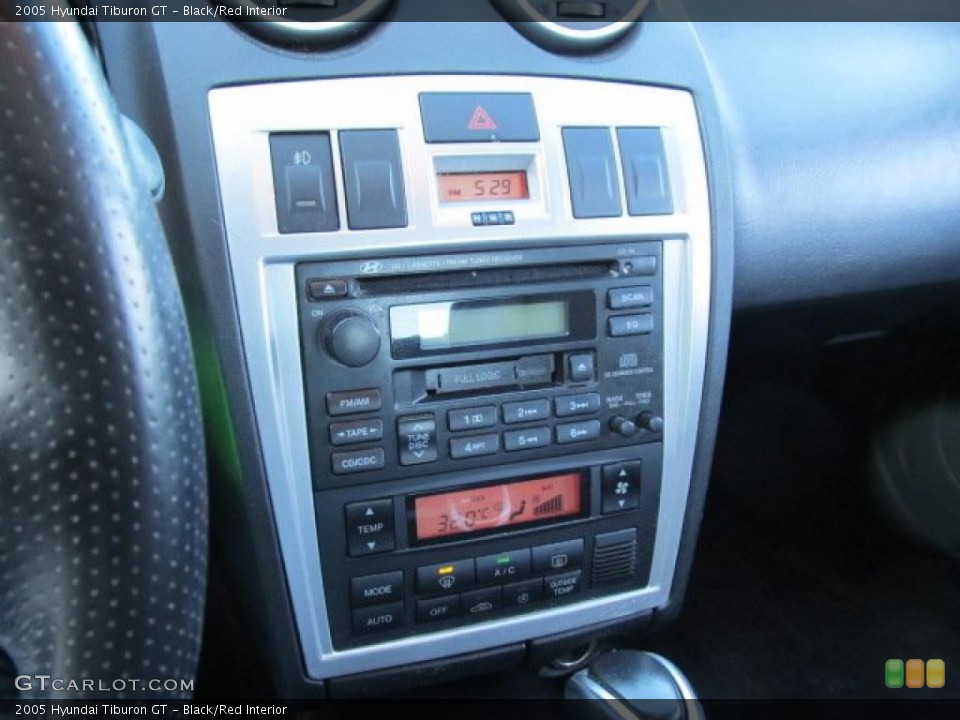 Black/Red Interior Controls for the 2005 Hyundai Tiburon GT #47263211