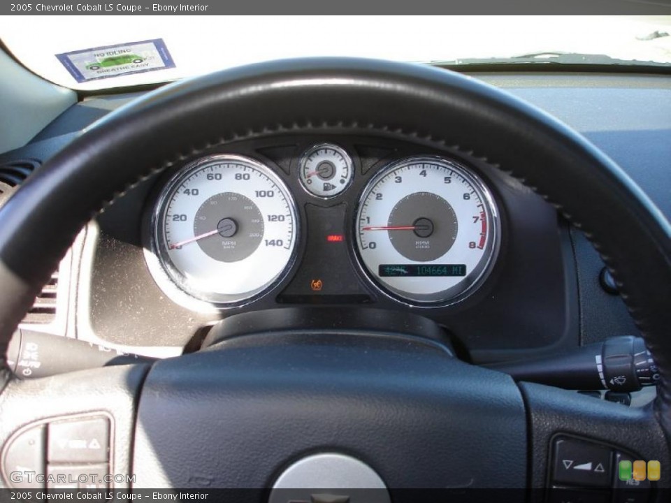 Ebony Interior Gauges for the 2005 Chevrolet Cobalt LS Coupe #47264891