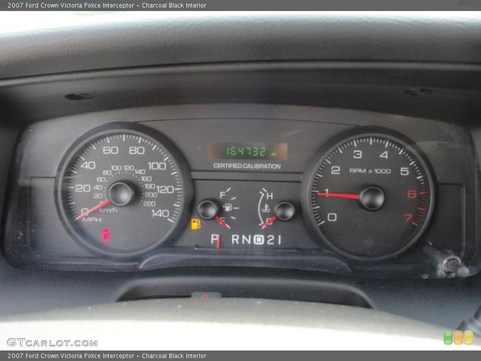 Charcoal Black Interior Gauges for the 2007 Ford Crown Victoria Police Interceptor #47264894