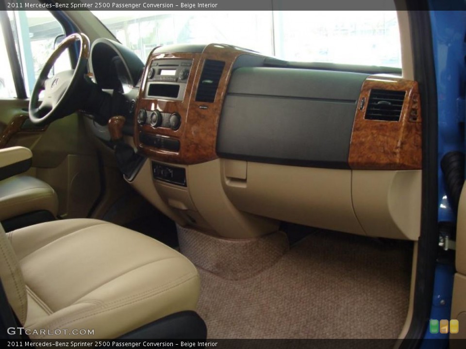 Beige Interior Dashboard for the 2011 Mercedes-Benz Sprinter 2500 Passenger Conversion #47266607