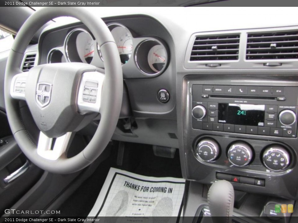 Dark Slate Gray Interior Controls for the 2011 Dodge Challenger SE #47268117