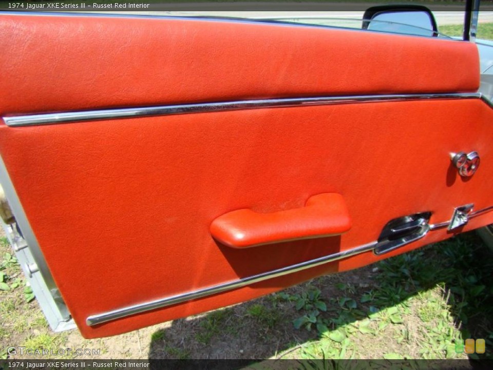 Russet Red Interior Door Panel for the 1974 Jaguar XKE Series III #47268455