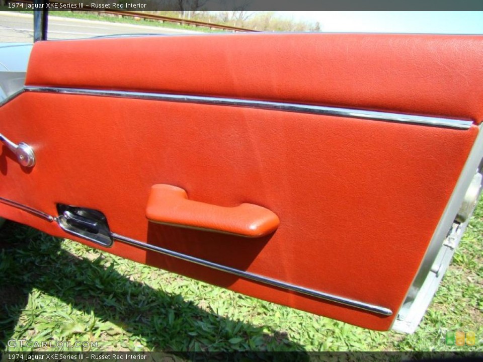 Russet Red Interior Door Panel for the 1974 Jaguar XKE Series III #47268470