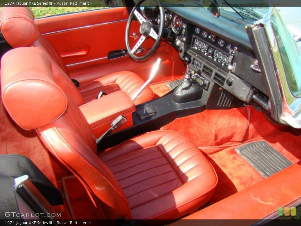 Russet Red Interior Photo for the 1974 Jaguar XKE Series III #47268534