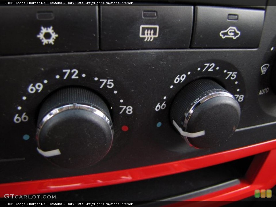 Dark Slate Gray/Light Graystone Interior Controls for the 2006 Dodge Charger R/T Daytona #47269598
