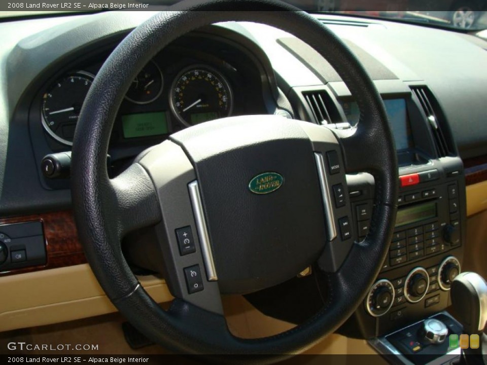 Alpaca Beige Interior Steering Wheel for the 2008 Land Rover LR2 SE #47270075