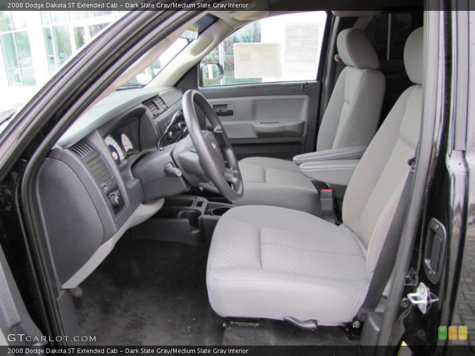 Dark Slate Gray/Medium Slate Gray Interior Photo for the 2008 Dodge Dakota ST Extended Cab #47270282