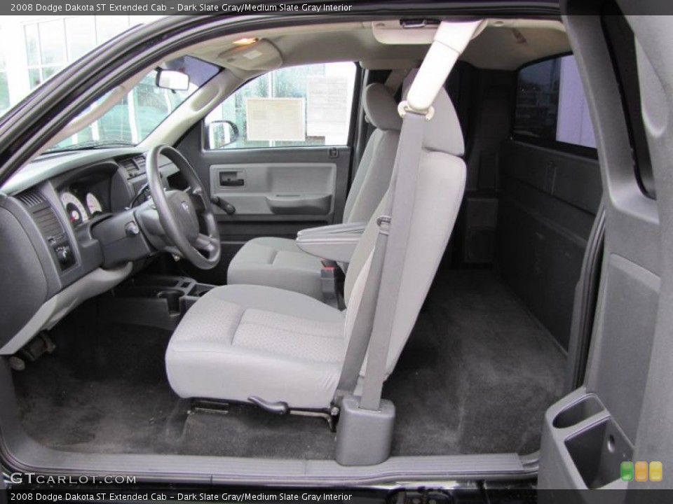 Dark Slate Gray/Medium Slate Gray Interior Photo for the 2008 Dodge Dakota ST Extended Cab #47270312
