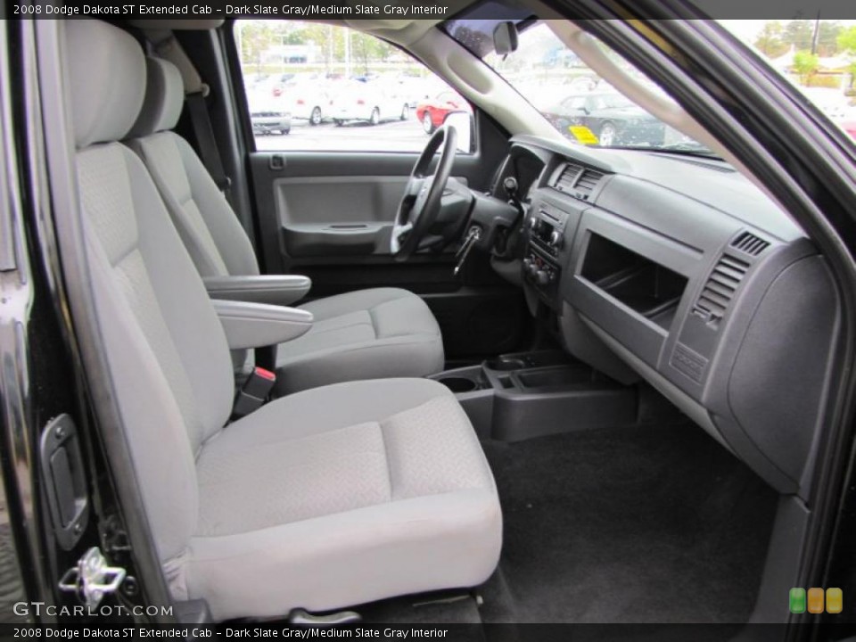 Dark Slate Gray/Medium Slate Gray Interior Photo for the 2008 Dodge Dakota ST Extended Cab #47270342