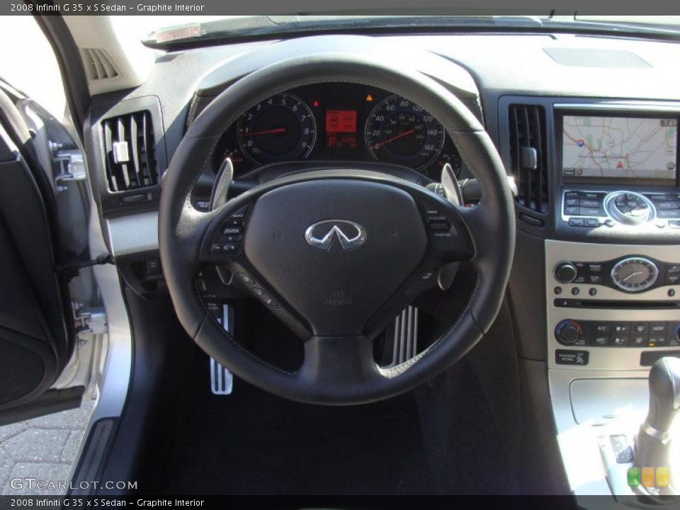 Graphite Interior Controls for the 2008 Infiniti G 35 x S Sedan #47270354