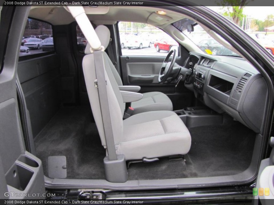 Dark Slate Gray/Medium Slate Gray Interior Photo for the 2008 Dodge Dakota ST Extended Cab #47270357