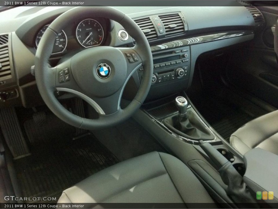 Black Interior Prime Interior for the 2011 BMW 1 Series 128i Coupe #47270776