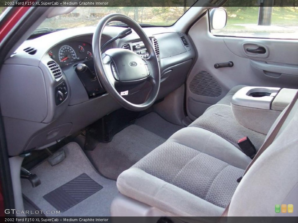 Medium Graphite Interior Prime Interior for the 2002 Ford F150 XL SuperCab #47270918