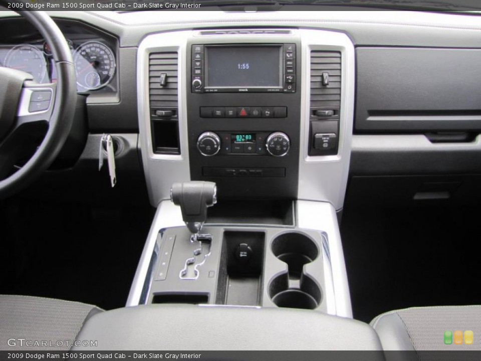 Dark Slate Gray Interior Dashboard for the 2009 Dodge Ram 1500 Sport Quad Cab #47271650