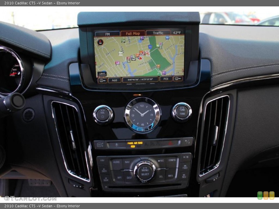 Ebony Interior Navigation for the 2010 Cadillac CTS -V Sedan #47274485