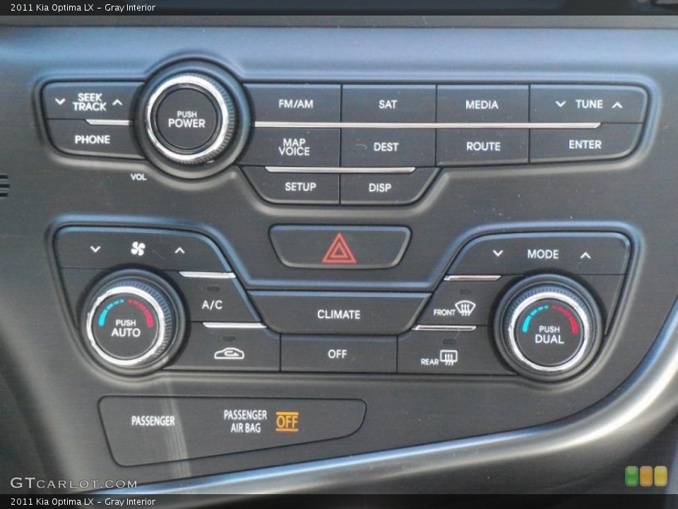 Gray Interior Controls for the 2011 Kia Optima LX #47275325