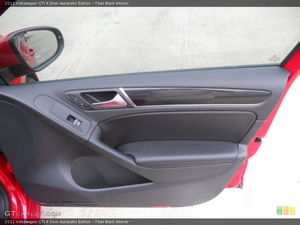 Titan Black Interior Door Panel for the 2011 Volkswagen GTI 4 Door Autobahn Edition #47276879