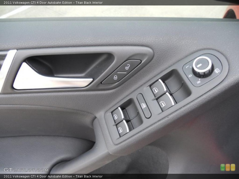 Titan Black Interior Controls for the 2011 Volkswagen GTI 4 Door Autobahn Edition #47277017