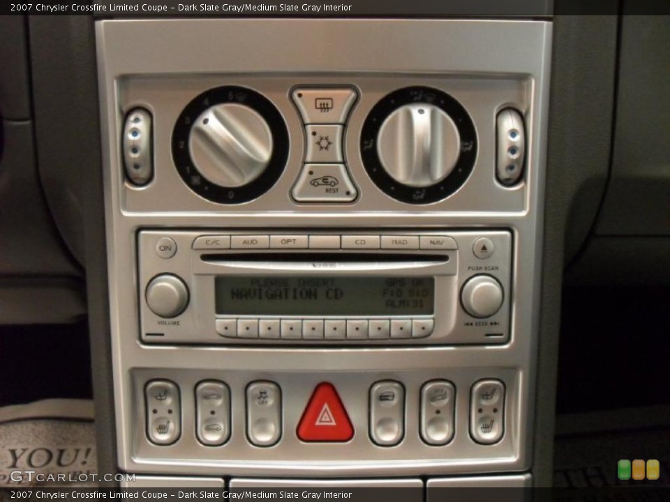 Dark Slate Gray/Medium Slate Gray Interior Controls for the 2007 Chrysler Crossfire Limited Coupe #47278212