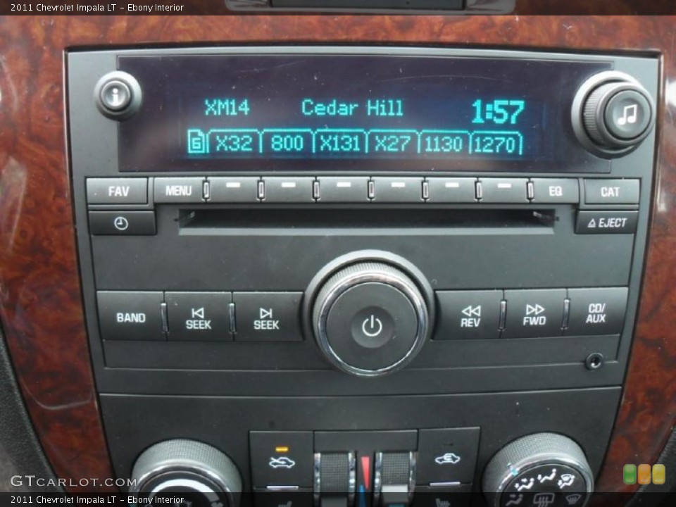 Ebony Interior Controls for the 2011 Chevrolet Impala LT #47280648
