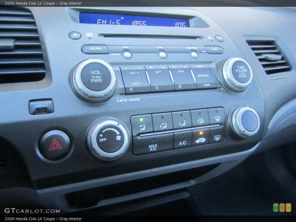 Gray Interior Controls for the 2006 Honda Civic LX Coupe #47281803