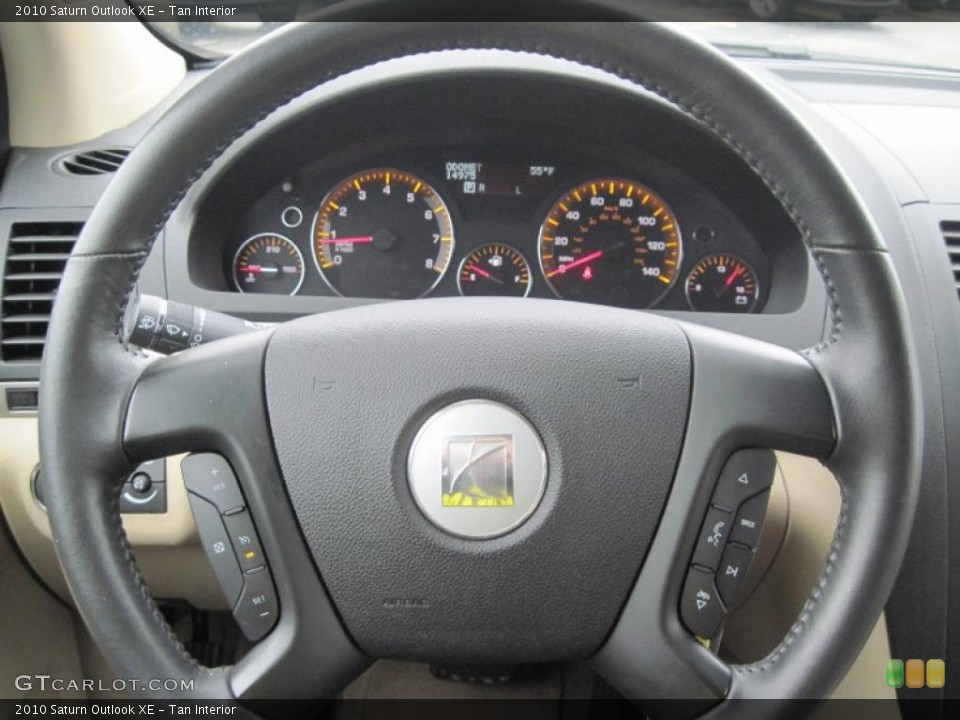 Tan Interior Steering Wheel for the 2010 Saturn Outlook XE #47284575