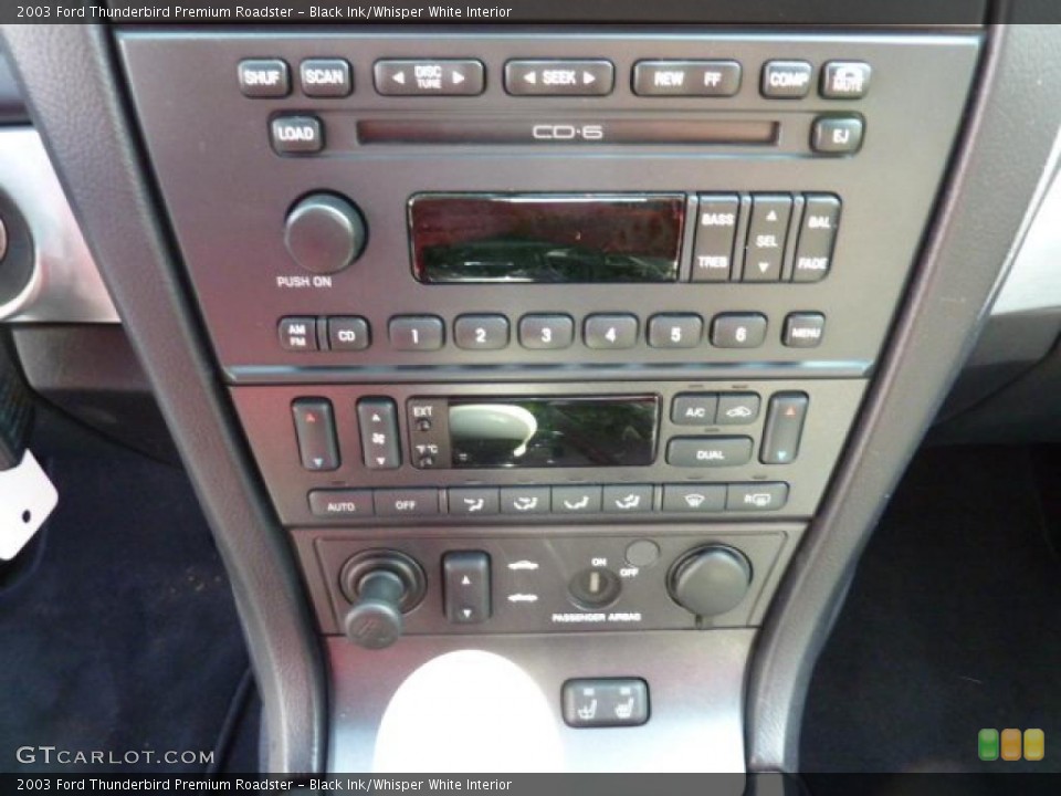 Black Ink/Whisper White Interior Controls for the 2003 Ford Thunderbird Premium Roadster #47285091