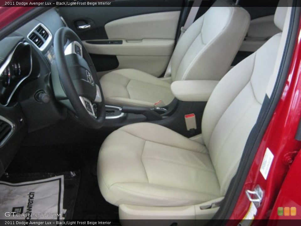 Black/Light Frost Beige Interior Photo for the 2011 Dodge Avenger Lux #47285802