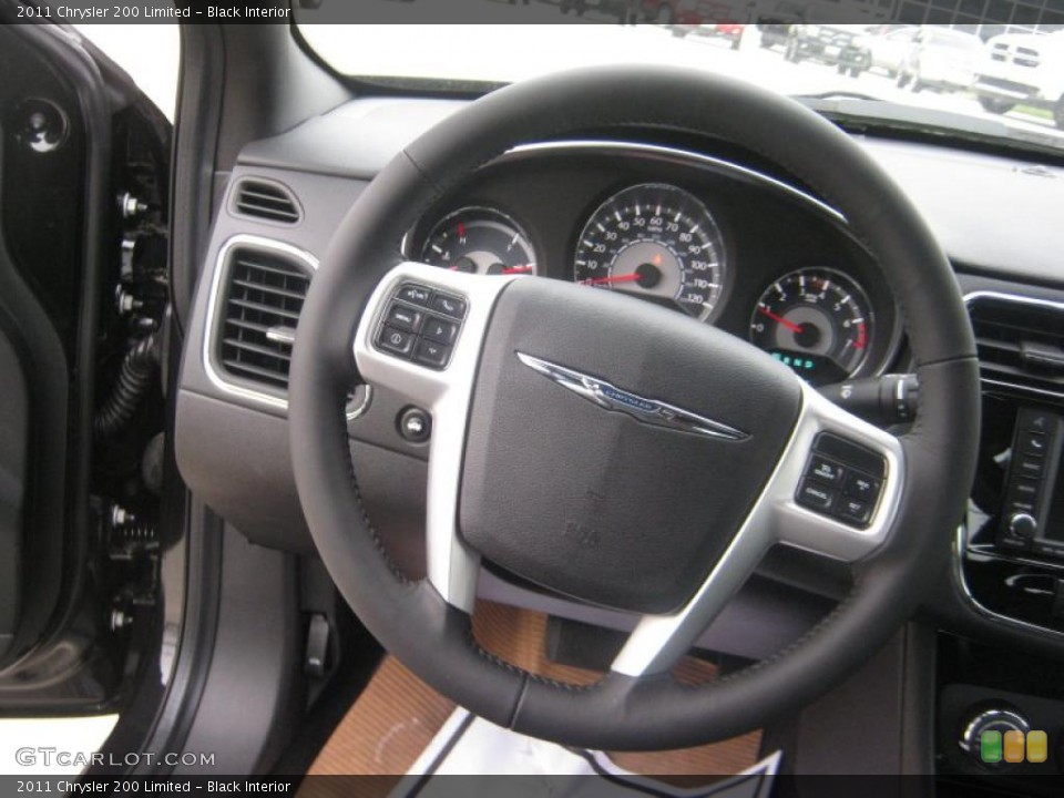 Black Interior Steering Wheel for the 2011 Chrysler 200 Limited #47286678