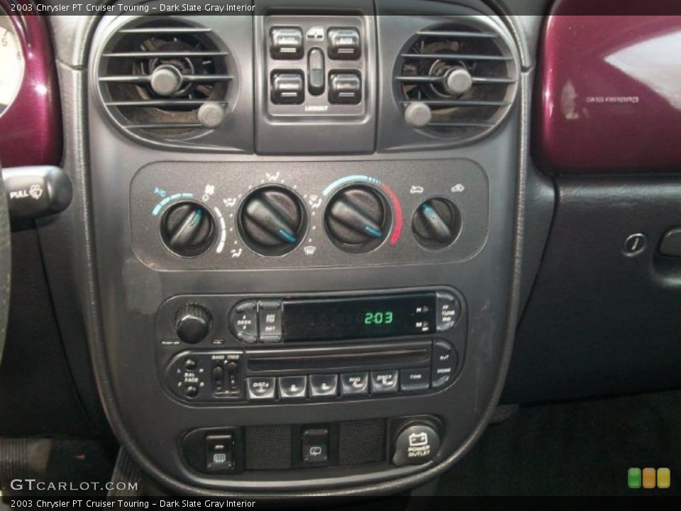 Dark Slate Gray Interior Controls for the 2003 Chrysler PT Cruiser Touring #47287386