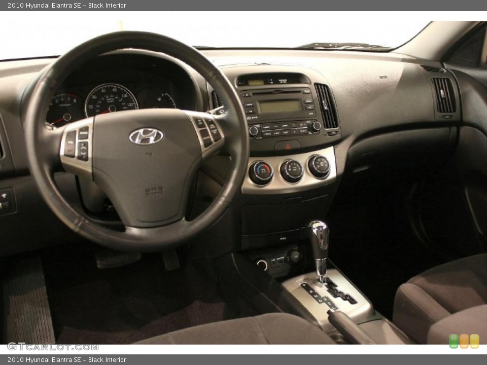 Black Interior Dashboard for the 2010 Hyundai Elantra SE #47292857