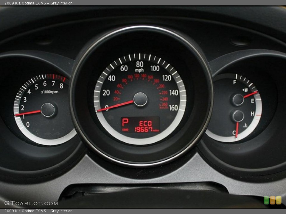 Gray Interior Gauges for the 2009 Kia Optima EX V6 #47293169