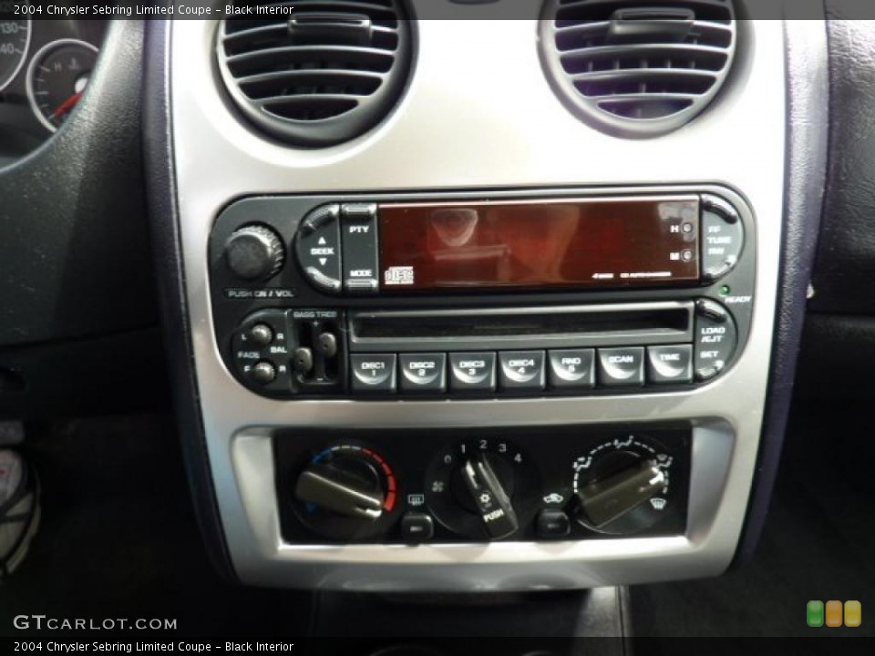 Black Interior Controls for the 2004 Chrysler Sebring Limited Coupe #47293859
