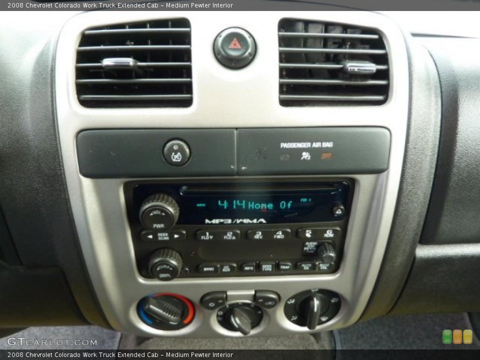 Medium Pewter Interior Controls for the 2008 Chevrolet Colorado Work Truck Extended Cab #47294786