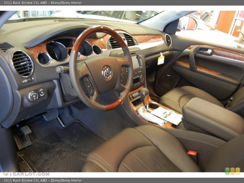 Ebony/Ebony Interior Prime Interior for the 2011 Buick Enclave CXL AWD #47297498